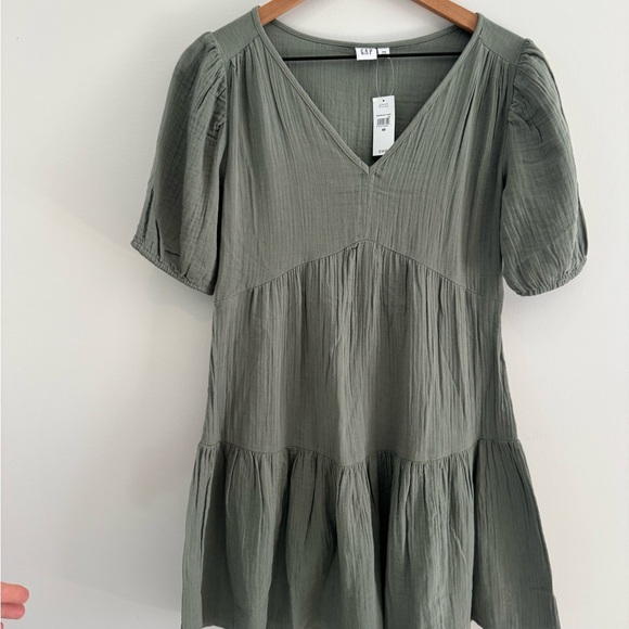 Gap Factory Gauze Puff Sleeve Mini‎ Dress XS - Picture 4 of 11
